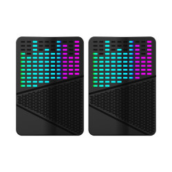 龍衛士S556電腦USB有線發光音響RGB炫彩迷你桌面小音箱桌上型筆電