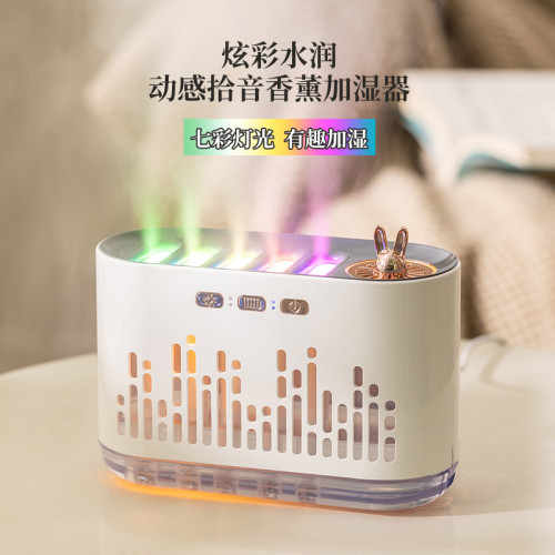 2025新款拾音七彩動感香薰機加溼器高顔值靜音家用臥室內桌面迷你 2025新款拾音七彩動感香薰機加溼器高顔值靜音家用臥室內桌面迷你