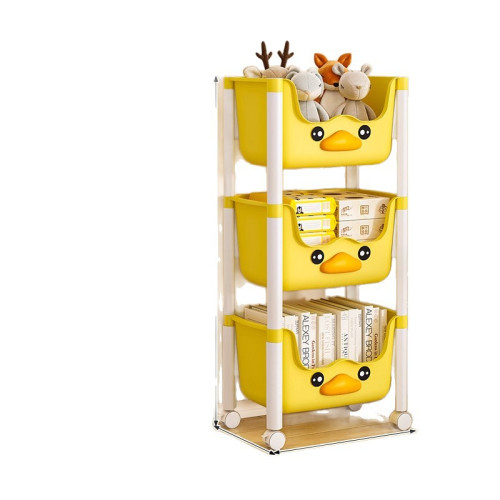 兒童書架收納架客廳落地多層零食置物架家用臥室兒童玩具架小推車 兒童書架收納架客廳落地多層零食置物架家用臥室兒童玩具架小推車