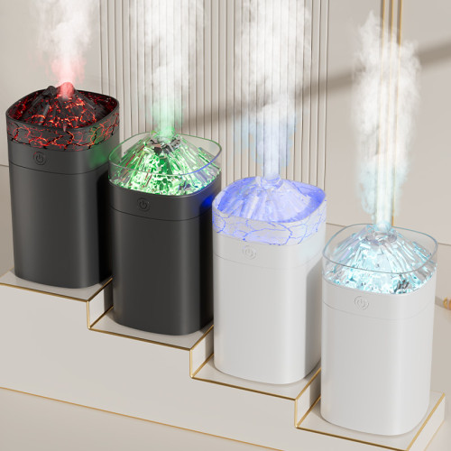 2025新款仿真火山加溼器裂紋香薰機家用可攜式七彩氛圍燈桌面使用 2025新款仿真火山加溼器裂紋香薰機家用可攜式七彩氛圍燈桌面使用