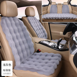 泡泡絨汽車坐墊冬季毛絨座墊三件套單片靠背腰枕頭枕配套