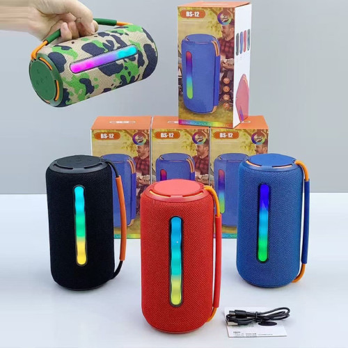 BS12藍牙音箱高音質大功率戶外可攜式迷你插卡家用桌面低音砲音響 BS12藍牙音箱高音質大功率戶外可攜式迷你插卡家用桌面低音砲音響