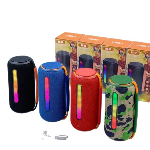 BS12藍牙音箱高音質大功率戶外可攜式迷你插卡家用桌面低音砲音響 BS12藍牙音箱高音質大功率戶外可攜式迷你插卡家用桌面低音砲音響