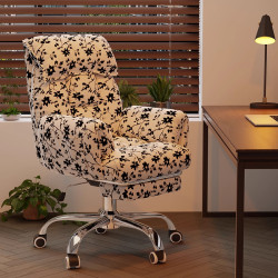 復古電腦椅家用舒適久坐書桌椅子書房辦公椅輕奢簡約臥室靠背轉椅