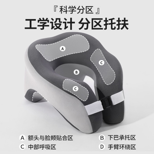 午睡枕辦公室慢迴彈記憶棉趴睡枕學生護頸脖枕飛機旅行U型枕 午睡枕辦公室慢迴彈記憶棉趴睡枕學生護頸脖枕飛機旅行U型枕