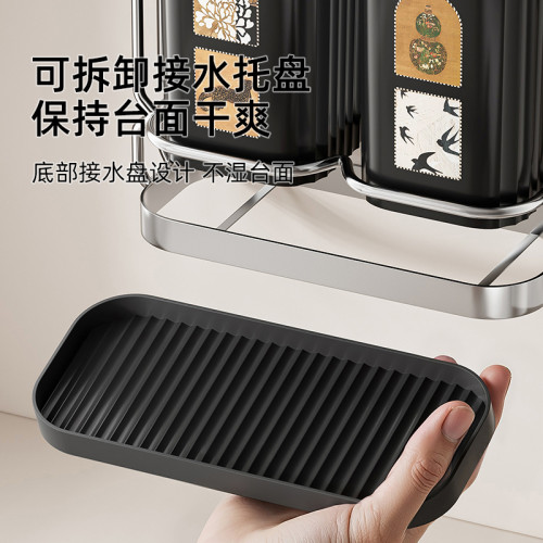 廚房筷子筒台面筷簍餐具勺子瀝水納盒家用壁掛免打孔筷籠置物架 廚房筷子筒台面筷簍餐具勺子瀝水納盒家用壁掛免打孔筷籠置物架