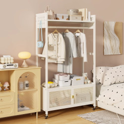 臥室掛衣架落地衣帽架家用掛衣服架子簡易置物架掛衣桿掛包架掛架