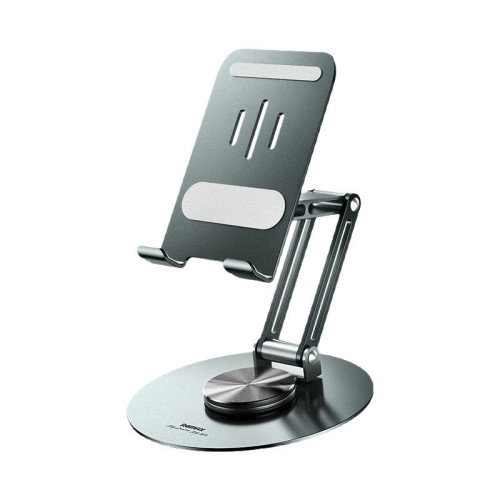 Remax鋁合金手機支架可旋轉調節平板支架可折曡升降手機平板通用 Remax鋁合金手機支架可旋轉調節平板支架可折曡升降手機平板通用