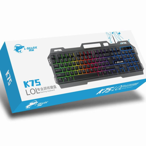 靈鯊T750機械手感鍵盤電競桌上型機筆電辦公遊戯有線金屬鍵鼠套裝 靈鯊T750機械手感鍵盤電競桌上型機筆電辦公遊戯有線金屬鍵鼠套裝