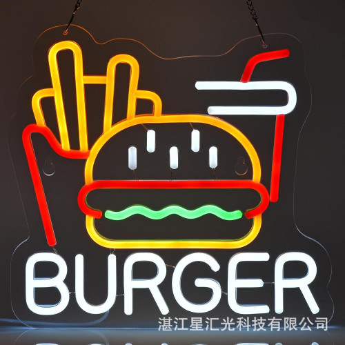 披薩漢堡造型霓虹燈餐飲快餐裝飾塔可熱狗USB氛圍燈裝飾壁燈 披薩漢堡造型霓虹燈餐飲快餐裝飾塔可熱狗USB氛圍燈裝飾壁燈