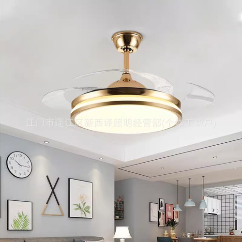 智能風扇燈客廳隱形北歐吊扇燈餐廳臥室家用簡約現代led電風扇吊 智能風扇燈客廳隱形北歐吊扇燈餐廳臥室家用簡約現代led電風扇吊