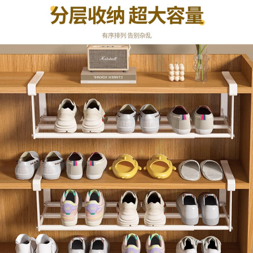 衣櫃分層隔板收納神器櫃子櫥櫃內伸縮置物架衣櫥碳鋼隔斷分層架子 衣櫃分層隔板收納神器櫃子櫥櫃內伸縮置物架衣櫥碳鋼隔斷分層架子