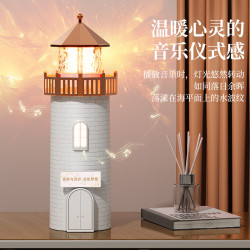 創意新款燈塔氛圍燈塔小夜燈臥室氛圍燈桌面浪漫擺件生日禮物