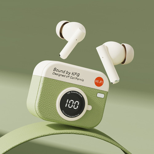 相機款x73無線藍牙耳機TWS雙耳充電倉掛耳式超輕設計黑科技