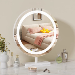 led化妝鏡大尺寸桌上型桌面帶燈輕奢高級感主臥2025新款梳妝台鏡子