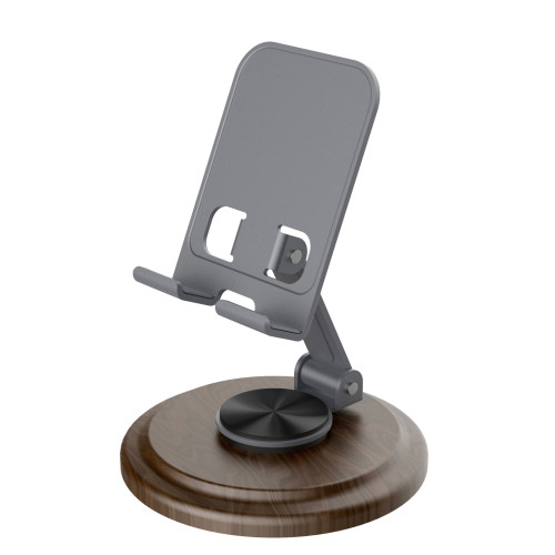 金屬手機支架桌面折曡可攜式平板支架鋁合金嬾人旋轉支撐架