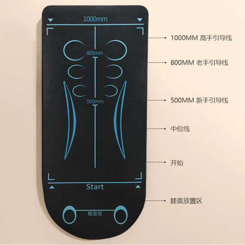 健腹輪專用墊減震靜音加大加寬加厚平衡墊家用健身運動防滑瑜珈墊 健腹輪專用墊減震靜音加大加寬加厚平衡墊家用健身運動防滑瑜珈墊