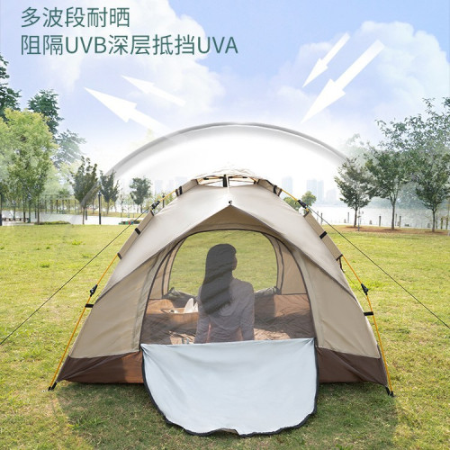 全自動野營露營賬蓬3--4人野外加厚防風曬防雨防蚊帳篷超輕便帳篷