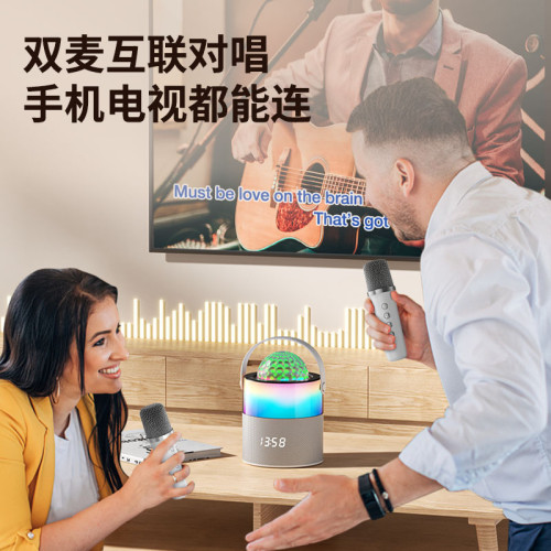 防KTV炫彩氛圍燈兒童唱歌音響家庭會議主持K歌麥克風藍牙音箱組合 防KTV炫彩氛圍燈兒童唱歌音響家庭會議主持K歌麥克風藍牙音箱組合