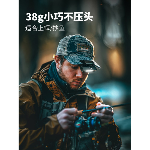 LEM頭燈釣魚專用感應帽夾燈強光充電頭戴夾式超長續航夜釣燈led燈 LEM頭燈釣魚專用感應帽夾燈強光充電頭戴夾式超長續航夜釣燈led燈