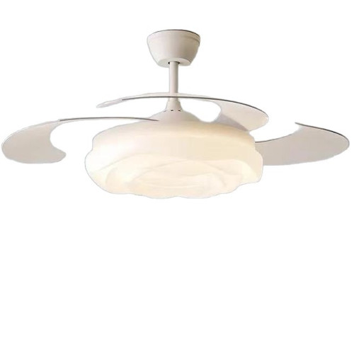 智能風扇燈客廳隱形北歐吊扇燈餐廳臥室家用簡約現代led電風扇吊