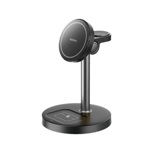 Remax三合一磁吸無線充充電器支架適用蘋果手機手錶耳機多功能 Remax三合一磁吸無線充充電器支架適用蘋果手機手錶耳機多功能