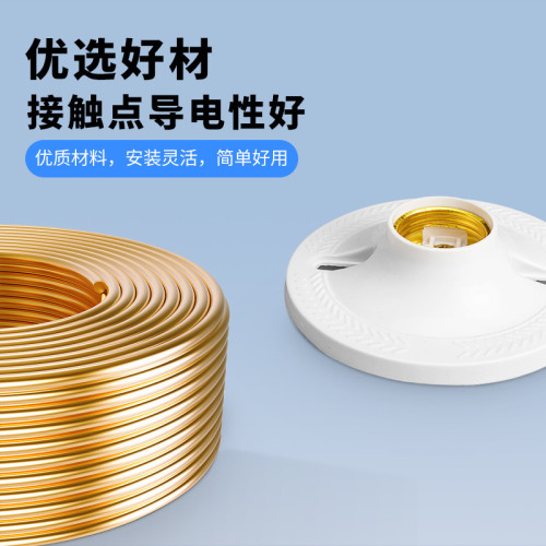 e27螺口燈座陶瓷燈頭吸頂式工程家用led燈泡螺紋防水燈口膠木燈座