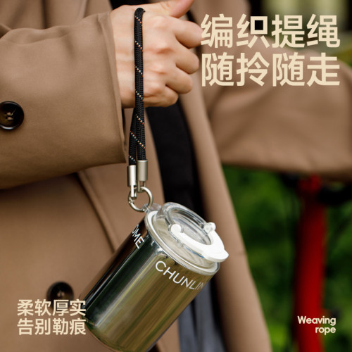 不鏽鋼咖啡杯外出攜帶女士個人保溫陶瓷輕奢水杯 不鏽鋼咖啡杯外出攜帶女士個人保溫陶瓷輕奢水杯