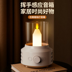 新款復古燭光手提小夜燈臥室睡眠床頭柔光氛圍戶外露營便捷燈