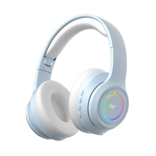 新款頭戴式藍牙耳機呼吸燈電競遊戯長續航低延遲