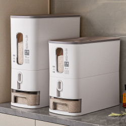 計量米桶家用密封防蟲防潮20斤高級裝米缸米箱大米儲存容器儲物罐