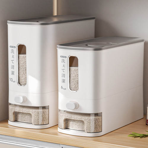 計量米桶家用密封防蟲防潮20斤高級裝米缸米箱大米儲存容器儲物罐 計量米桶家用密封防蟲防潮20斤高級裝米缸米箱大米儲存容器儲物罐