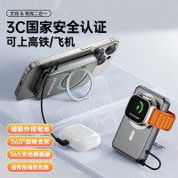 磁吸行動電源超薄小巧可攜式適用iphone無線快充蘋果超大容量行動電源
