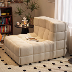 華夫格懶人沙發單人椅可躺可睡窩窩椅子網紅毛毛蟲沙發榻榻米座椅