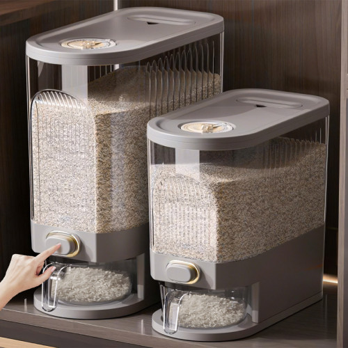 米桶家用密封防蟲防潮裝米缸儲物罐20斤高級儲糧米箱大米儲存容器 米桶家用密封防蟲防潮裝米缸儲物罐20斤高級儲糧米箱大米儲存容器