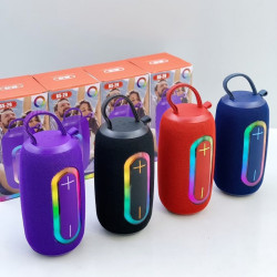 新款藍牙音箱戶外手提氛圍燈音箱低音砲可攜式家用插卡藍牙音響