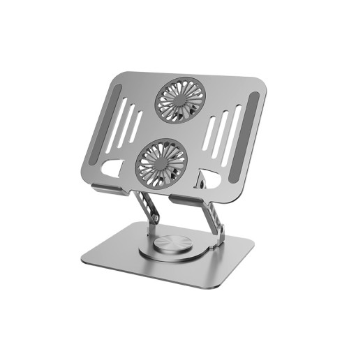 筆記型電腦支架碳素鋼360度旋轉USB風扇散熱器底座升降折曡增高 筆記型電腦支架碳素鋼360度旋轉USB風扇散熱器底座升降折曡增高