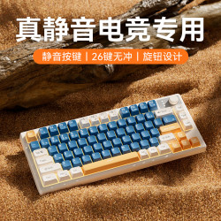 夢族Z75電競遊戯專用筆電靜音鍵盤滑鼠套裝辦公電腦有線小型