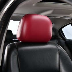 汽車座椅套PU頭枕套防髒保護套車內頭枕罩彈力布全包防髒可水洗