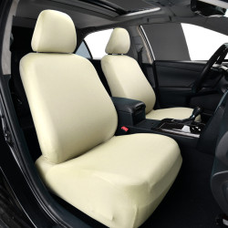 汽車座椅保護套牛奶絲罩彈力連體坐墊套四季通用坐墊一體座套防水