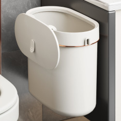 衛生間垃圾桶家用壁掛式廚房厠所大號大容量高顔值懸掛式紙簍帶蓋