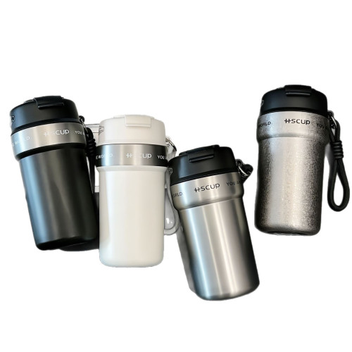 簡約保溫杯316不鏽鋼雙飲咖啡杯可攜式保溫保冷水杯禮品杯子簡約批 簡約保溫杯316不鏽鋼雙飲咖啡杯可攜式保溫保冷水杯禮品杯子簡約批