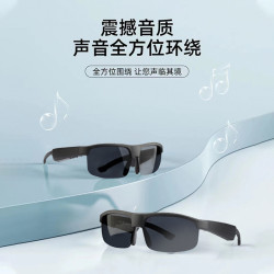 AI智能翻譯眼鏡藍牙耳機M6Pro太陽墨鏡黑科技骨傳導戶外騎行開車