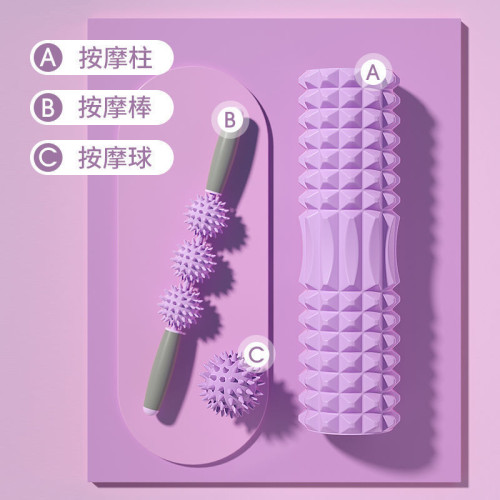 新款肌肉放松泡沫軸小腿塑型瑜珈柱家用狼牙按摩滾軸腿部按摩器材 新款肌肉放松泡沫軸小腿塑型瑜珈柱家用狼牙按摩滾軸腿部按摩器材