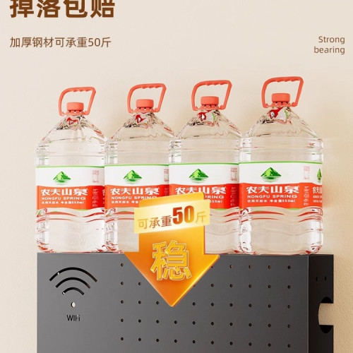 路由器收納盒遮醜wifi壁掛免打孔置物架高顔值機頂盒遮檔放置架子 路由器收納盒遮醜wifi壁掛免打孔置物架高顔值機頂盒遮檔放置架子