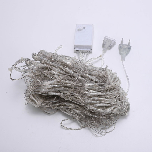 WOW彩燈戶外露營防水led孔雀燈燈串三開屏公園節日裝飾露營彩