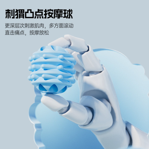 兒童成人按摩狼牙棒十球雙排滾軸肌肉小腿放松器瘦腿保健按摩