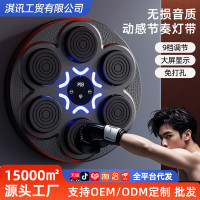 新款音樂拳擊靶成人智能音樂拳擊機家用健身拳擊牆靶親子訓練器材