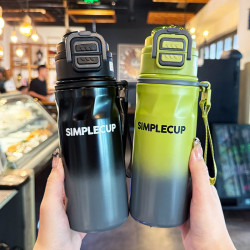 大容量保溫杯男款運動健身可攜式吸管水杯學生雙飲杯子男孩2025