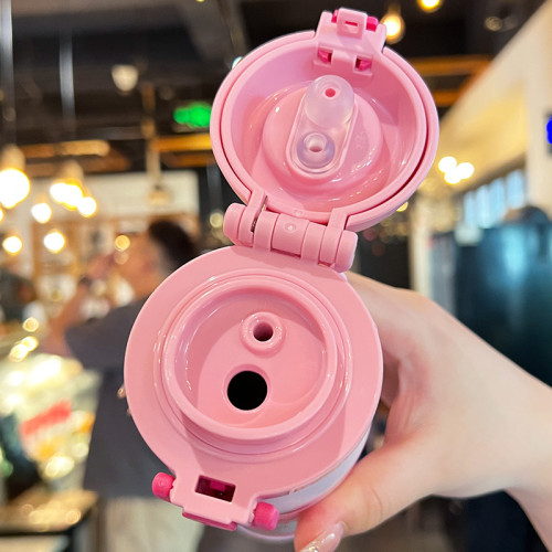 學生小熊保溫杯高顔值女生316L不鏽鋼吸管杯大容量可愛直身保溫杯 學生小熊保溫杯高顔值女生316L不鏽鋼吸管杯大容量可愛直身保溫杯